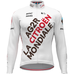 AG2R CITROËN TEAM Veste hiver 2024 rouge - marron - blanc - AG2R111