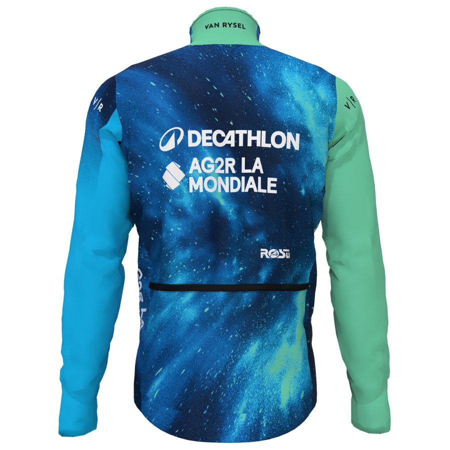 DECATHLON AG2R LA MONDIALE Veste hiver 2024 vert - bleu AG2R114 – Image 4