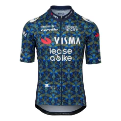 Maillot Team Visma Lease a Bike Tour de France 2025 Replica manches courtes bleu VM203