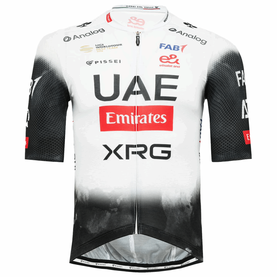 Men's Cycling Kit UAE TEAM EMIRATES 2025 black - white- UAE300 - Image 8