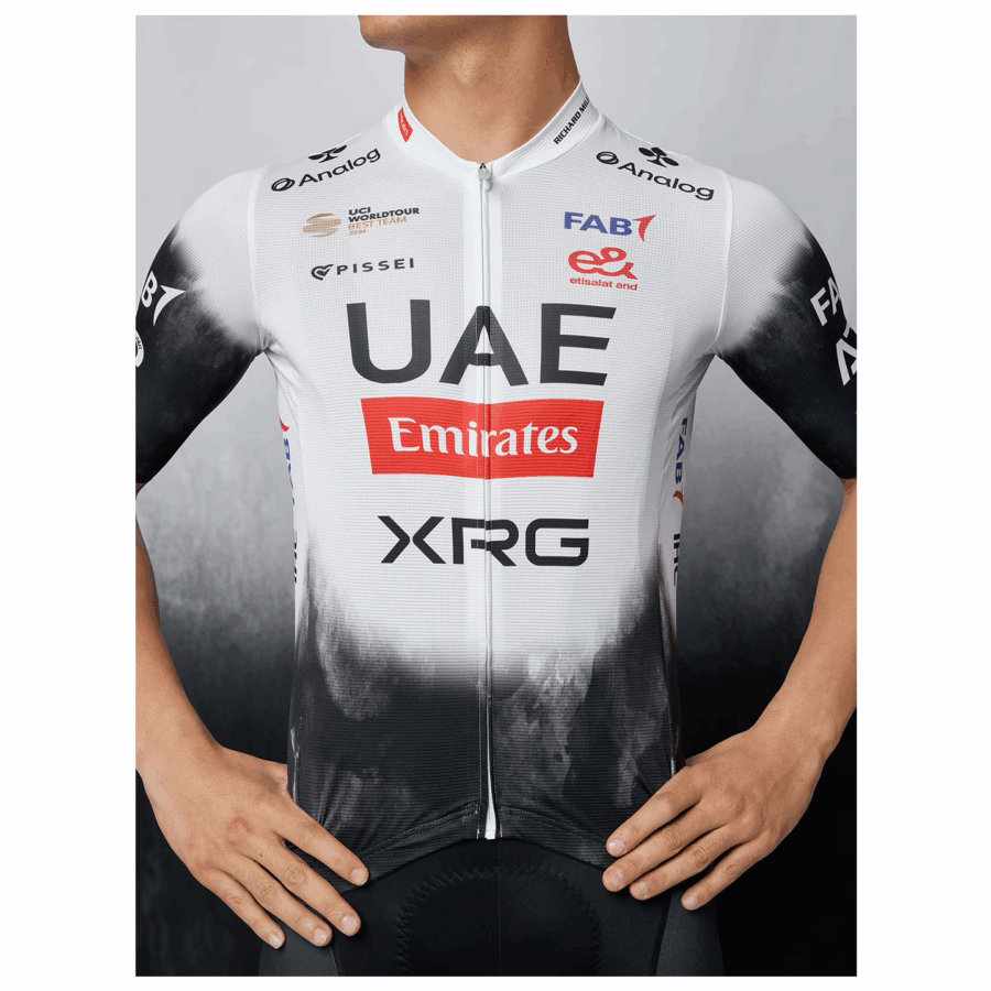Men's Cycling Kit UAE TEAM EMIRATES 2025 black - white- UAE300 - Image 10