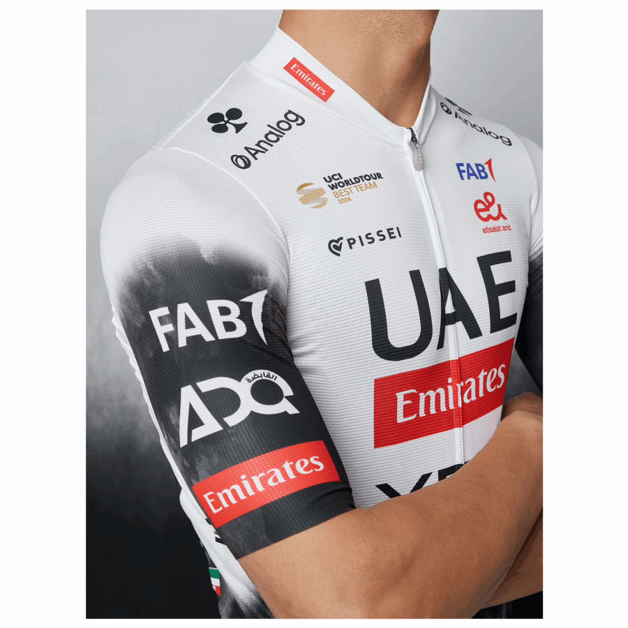 Men's Cycling Kit UAE TEAM EMIRATES 2025 black - white- UAE300 - Image 11