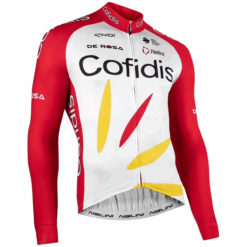 COFIDIS Long sleeve T-shirt 2025 red - navy blue - white COF600