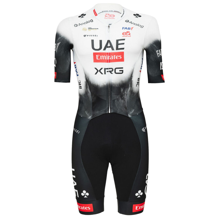 Men's Cycling Kit UAE TEAM EMIRATES 2025 black - white- UAE300 - Image 3