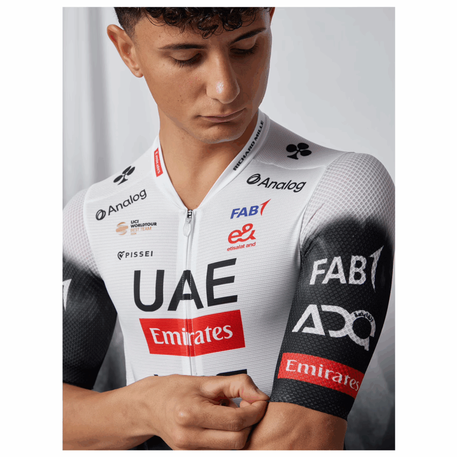 Men's Cycling Kit UAE TEAM EMIRATES 2025 black - white- UAE300 - Image 4