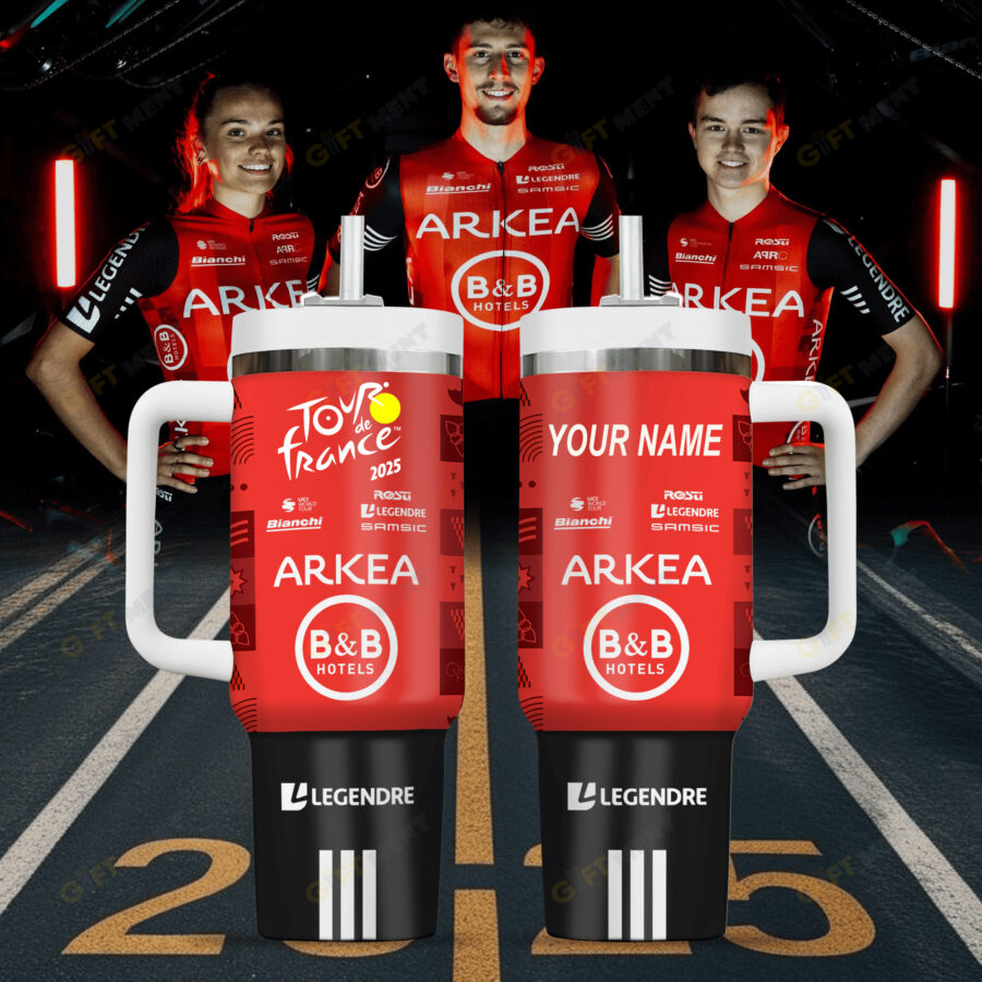 Gobelet Isotherme 40 oz Personnalisé – Tour de France 2025 – Arkéa–B&B Hotels – Édition Limitée BK220