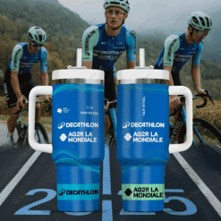 2025 Tour de France – Gobelet isotherme 40 oz Decathlon–AG2R La Mondiale – Édition limitée BK205