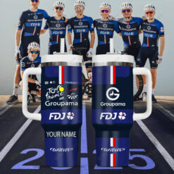 Gobelet Isotherme 40 oz Personnalisé – Tour de France 2025 – Groupama-FDJ  – Édition Limitée BK223