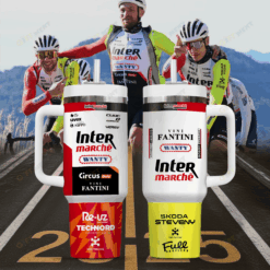 2025 Tour de France – Gobelet isotherme 40 oz Intermarché–Wanty – Édition limitée BK209