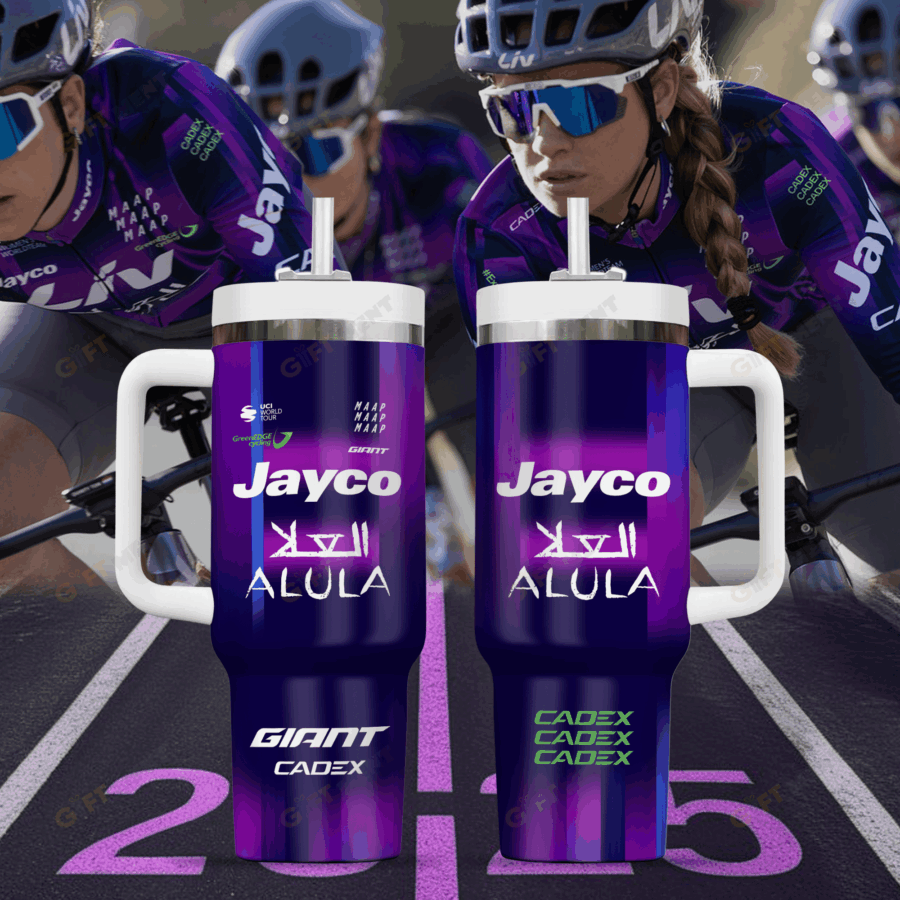 2025 Tour de France – Gobelet isotherme 40 oz Jayco–AlUla – Édition limitée BK210