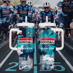 2025 Tour de France – Gobelet isotherme 40 oz Soudal–QuickStep – Édition limitée BK213