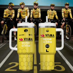 2025 Tour de France – Gobelet isotherme 40 oz  Visma Lease a Bike – Édition limitée BK215
