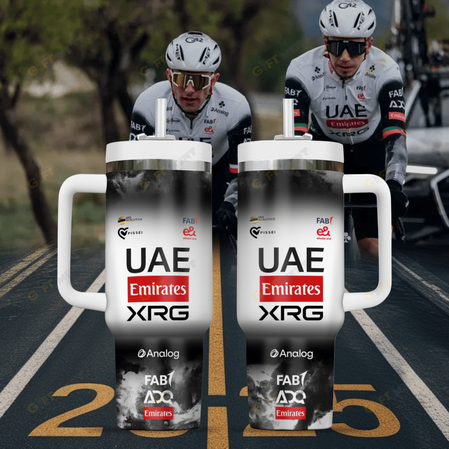2025 Tour de France – Gobelet isotherme 40 oz UAE Team Emirates – Édition limitée BK216