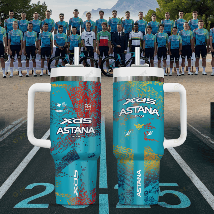2025 Tour de France – Gobelet isotherme 40 oz XDS Astana Team – Édition limitée BK217