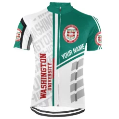 Customized Washington University (WashU) Short Sleeve Cycling Jersey - BK1414