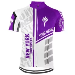 Customized New York University (NYU) Short Sleeve Cycling Jersey - BK1413