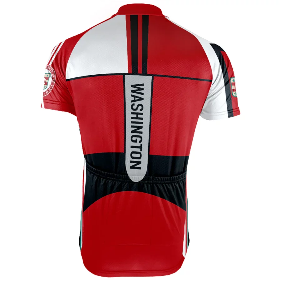 Customized Washington University (WashU) Short Sleeve Cycling Jersey - BK1415 - Image 3